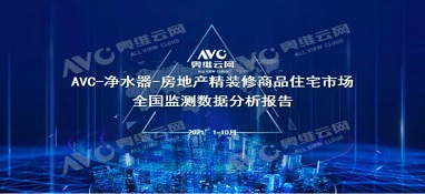 截止2021年前10月，精裝修市場凈水器持續(xù)增長